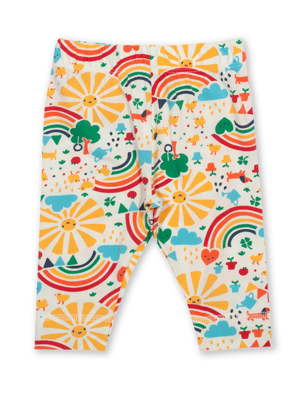 Kite - Baby organic memories leggings rainbow - Elasticated waistband