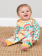 Kite - Baby organic memories dungaree set rainbow - Two-piece set