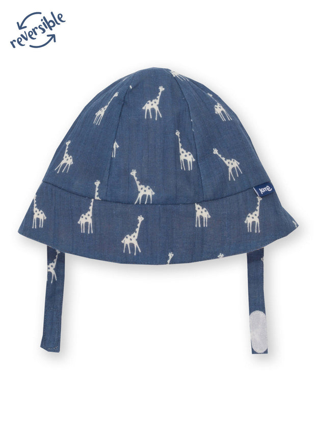 Kite - Baby organic giraffy sun hat - Fully reversible