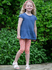 Kite - Girls organic easy breezy tunic navy blue - Single jersey slub - Short sleeved