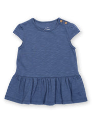 Kite - Girls organic easy breezy tunic navy blue - Single jersey slub - Short sleeved