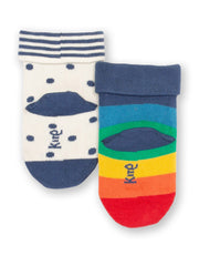 Rainbow dot socks