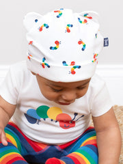 Rainbow caterpillar hat