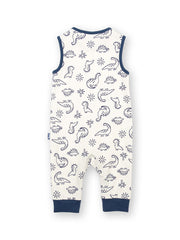 Dino earth dungarees