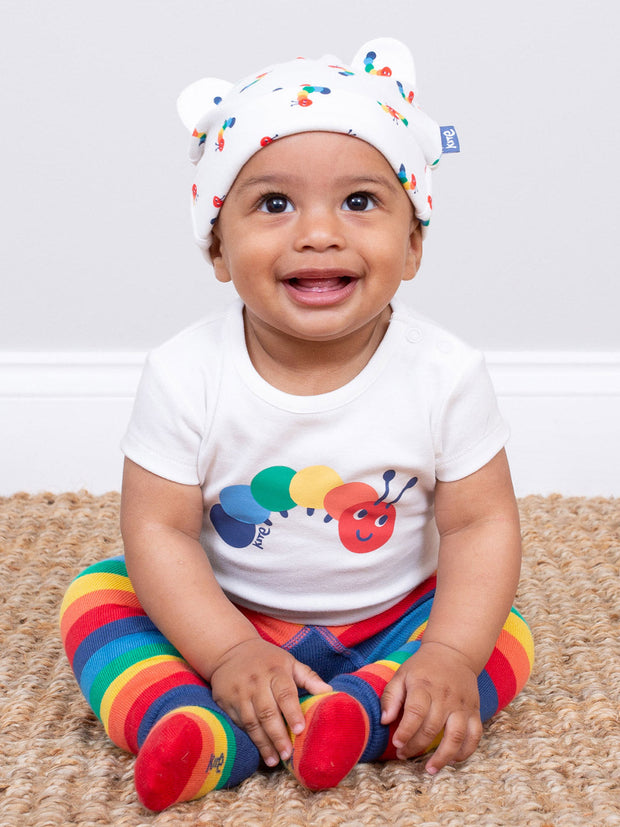 Rainbow caterpillar bodysuit