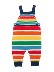 Rainbow knit dungarees