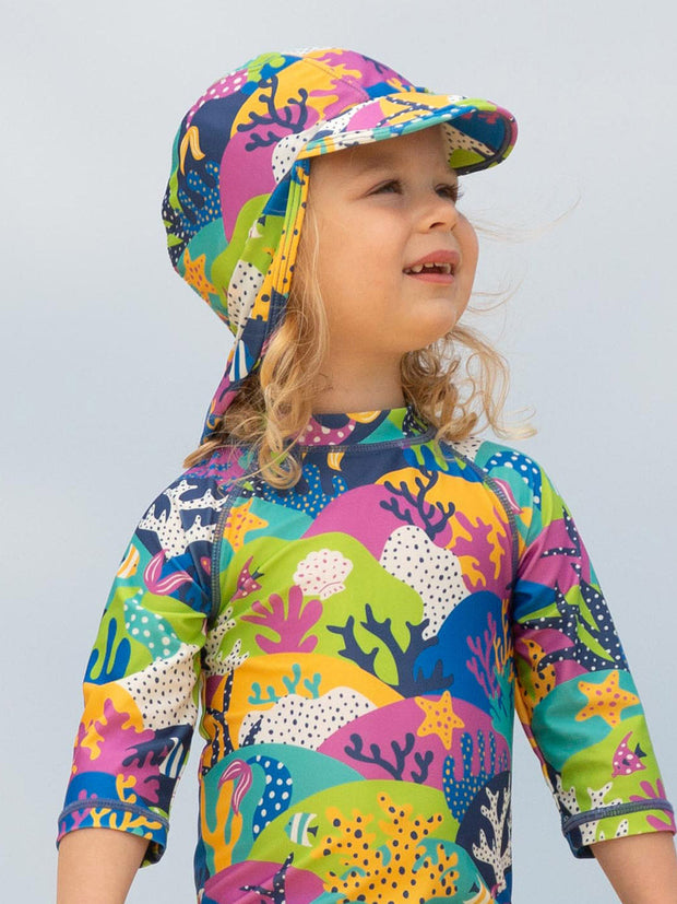 Coral reef beach hat