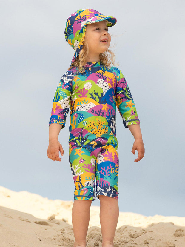 Coral reef sunsuit